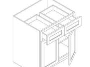 H3-B42 - Base cabinet, 2Door, 2Drawer, 1shelf, W42" H34.5" D24"