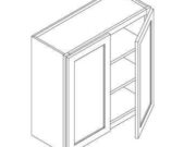 S6-W3030 - Wall Cabinets, 2Doors, 2Shelves;W30" H30" D12"