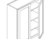 S6-W3042 - Wall Cabinets, 2Doors, 2Shelves;W30" H42" D12"