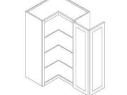 S6-SCW244224 - Top Lazy Susan 2doors 3 shelves W24"H42"D24"