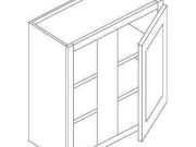 S6-WBC2730 - Wall Blind Corner Cabinets 1door 2shelves W27"H30" Adj.Left or Right
