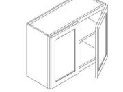 S6-W362427 - Wall Cabinets, 2Doors, 1 Shelf, W36" H24" D27"