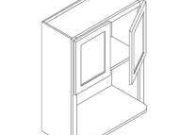 S6-WBL2730 - Microwave Cabinets W27"H30" 2doors 1 bottom shelf deph 20"