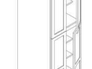 S6-WP249627 - Wall Pantry 4 Doors, 6 shelves, W24" H96" D27"