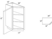 H8-TB12R - Base End Diagonal Cabinet W12"