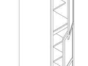 S6-WP189627 - Wall Pantry 2 Doors, 6 shelves, W18" H96" D27"