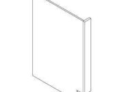 E9-DWR - Dishwasher Panel (Filler W3" ) H34.5" D24"