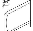 H3-CM4-1/2S - Modern Crown Molding W4 1/2" L96" Thickness 3/4"