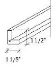 H3-TLR8S - Modern Light Trim W1-1/2" L96" D1-1/8"