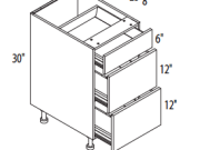 MI-DB12-3 - Drawer Base Cabinet