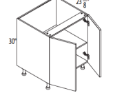 MI-B24FDD - Base Full Door Cabinet