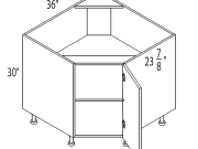 MI-DCS36 - Diagonal Sink Cabinet