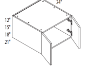 KO-W301224 - Wall Cabinet for Fridge