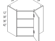 KO-WDC2412 - Wall Diagonal Cabinet