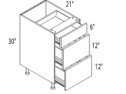 SO-VDB12-3 - Vanity Drawers Base Cabinet