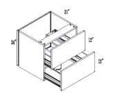 SO-FVD24 - Floating Vanity Drawer Base Cabinet