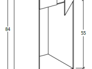SW-OC3084 - 84"HIGH OVEN PANTRY WITH TWO DOORS AND ONE DRAWER