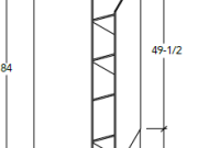 SW-WP1884 - 84"HIGH OVEN PANTRY WITH TWO DOORS AND FIVE SHELVES