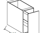 SW-BTC18 - Trash Bin Base Cabinet