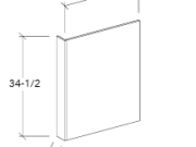 SW-DWR3-4 - DISHWASHER END PANEL