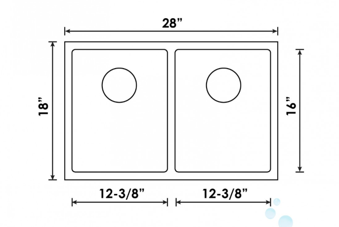 B1911 UNDERMOUNT STAINLESS STEEL KITCHEN SINK 10 MM CORNERS - Image 4