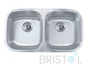 B411 UNDERMOUNT STAINLESS STEEL DOUBLE BOWL KITCHEN SINK