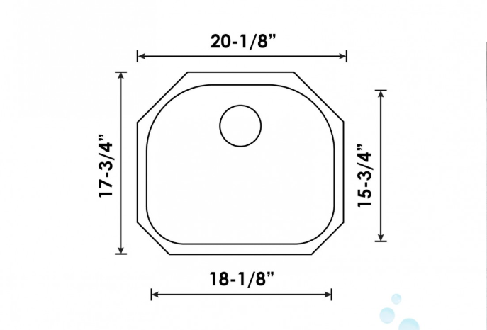 B705 UNDERMOUNT STAINLESS STEEL SINGLE BOWL KITCHEN SINK - Image 4