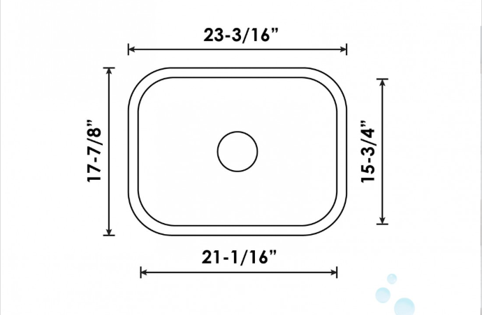 B706 UNDERMOUNT STAINLESS STEEL SINGLE BOWL KITCHEN SINK - Image 4