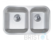 B804 UNDERMOUNT STAINLESS STEEL DOUBLE BOWL KITCHEN SINK