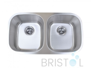 B805 UNDERMOUNT STAINLESS STEEL DOUBLE BOWL KITCHEN SINK
