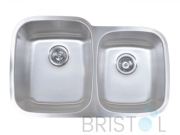 B814 UNDERMOUNT STAINLESS STEEL DOUBLE BOWL KITCHEN SINK