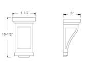 B8-BUTTERSCOTCH / Onlays, Corbels & Posts
