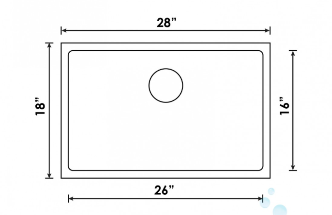 B1912 UNDERMOUNT STAINLESS STEEL KITCHEN SINK 10 MM CORNERS - Image 4