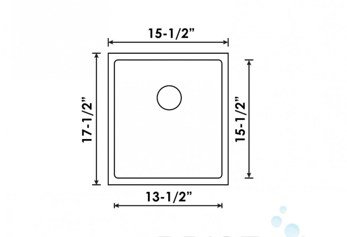 B1922 UNDERMOUNT STAINLESS STEEL KITCHEN SINK 10 MM CORNERS - Image 3