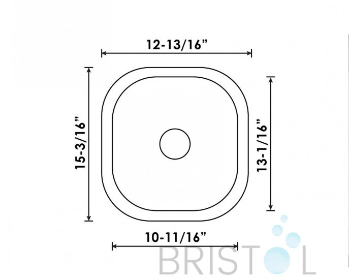 B701 UNDERMOUNT STAINLESS STEEL SINGLE BOWL BAR KITCHEN SINK - Image 4