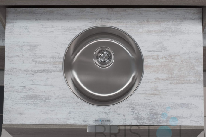 B703 UNDERMOUNT STAINLESS STEEL SINGLE BOWL BAR KITCHEN SINK - Image 3
