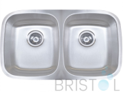 B811-8 UNDERMOUNT STAINLESS STEEL DOUBLE BOWL KITCHEN SINK