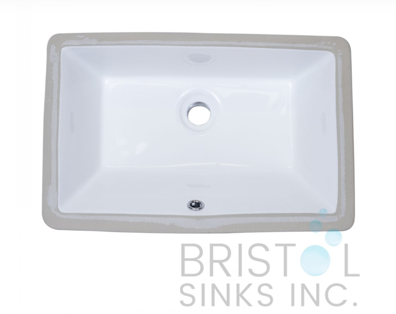 B604 VITREOUS CHINA RECTANGULAR UNDERMOUNT BATHROOM SINK