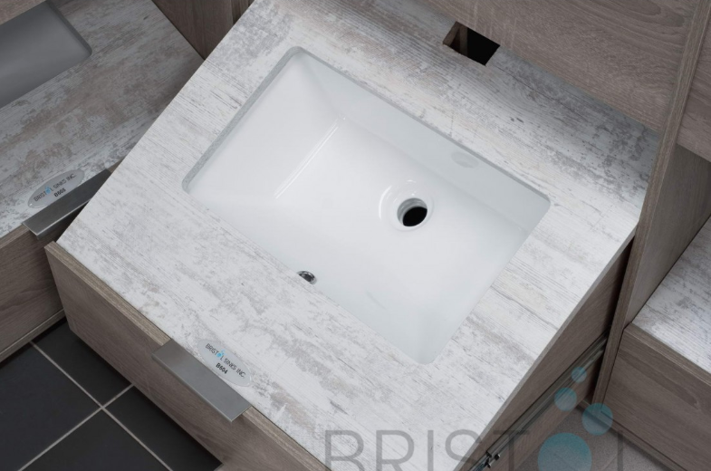 B604 VITREOUS CHINA RECTANGULAR UNDERMOUNT BATHROOM SINK - Image 2