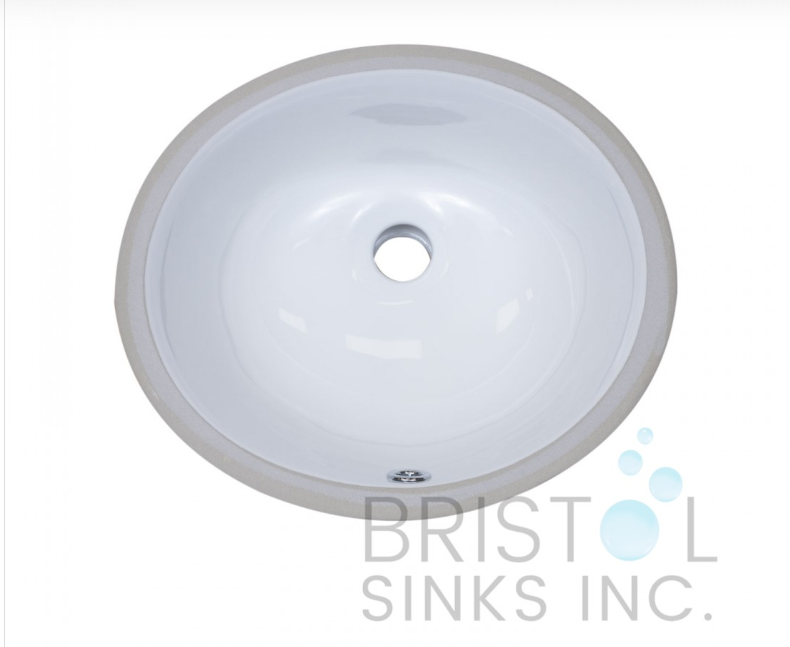 B601-SM VITREOUS CHINA OVAL UNDERMOUNT BATHROOM SINK