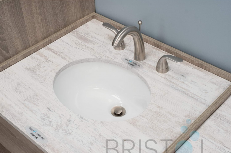 B601-SM VITREOUS CHINA OVAL UNDERMOUNT BATHROOM SINK - Image 2
