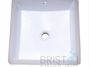 B609 VITREOUS CHINA SQUARE UNDERMOUNT BATHROOM SINK