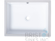 B610 VITREOUS CHINA RECTANGULAR UNDERMOUNT VANITY SINK