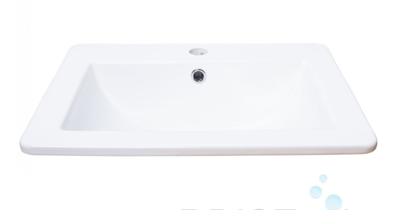 B612 VITREOUS CHINA RECTANGULAR TOP-MOUNT BATHROOM SINK - Image 4