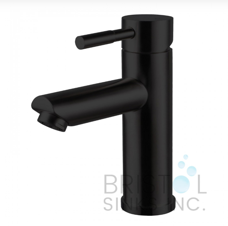 TURBANA SINGLE HOLE VANITY FAUCET-MATTE BLACK