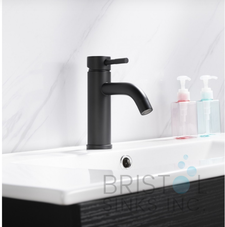 TOLEDO SINGLE HOLE VANITY FAUCET-MATTE BLACK FINISH - Image 3