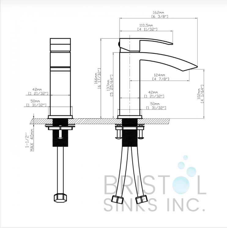 CARMEN SINGLE HOLE VANIETY FAUCET-BRUSHED NICKLE - Image 2
