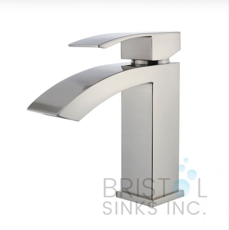 CARMEN SINGLE HOLE VANIETY FAUCET-BRUSHED NICKLE