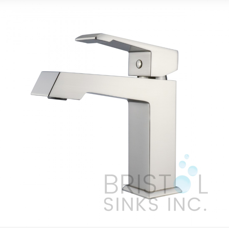 CABRERA SINGLE HOLE VANITY FAUCET-BRUSHED NICKLE
