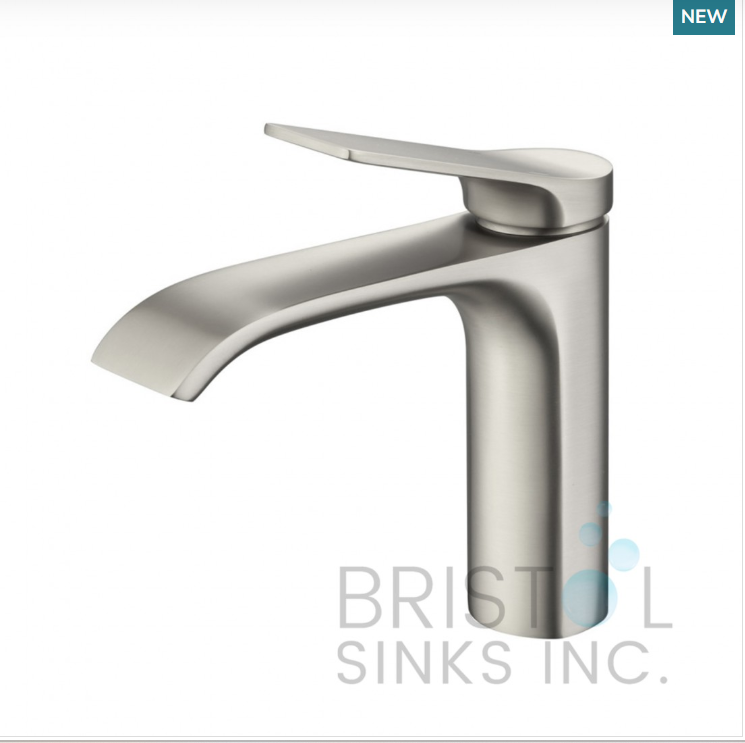 COMO SINGLE HOLE VANITY FAUCET-BRUSHED NICKLE